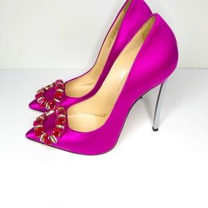 Casadei satin heels size 37